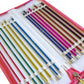 KnitPro Zing Aluminium Single Point Straight Knitting Needle Set 25cm