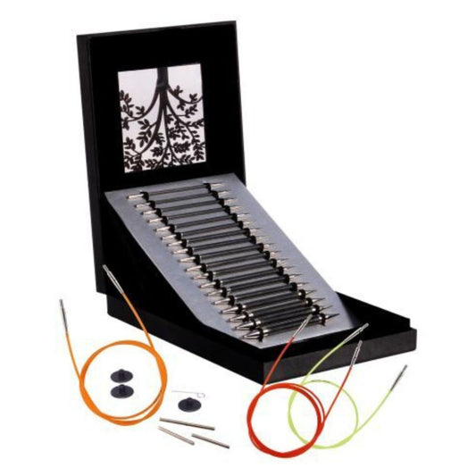 KnitPro Karbonz Interchangeable Circular Knitting Needles Limited Edition "Box of Joy" Set
