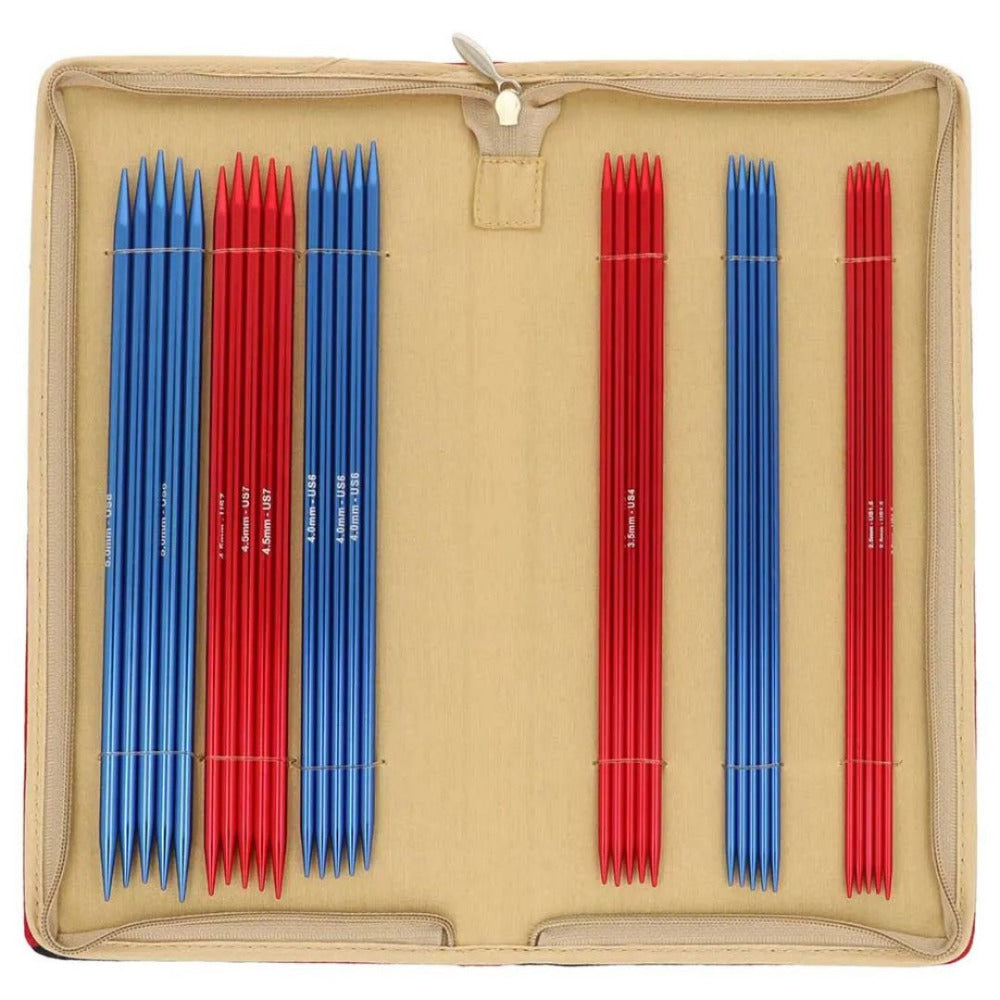 KnitPro Red Waves Double Pointed Knitting Needle Set 20cm