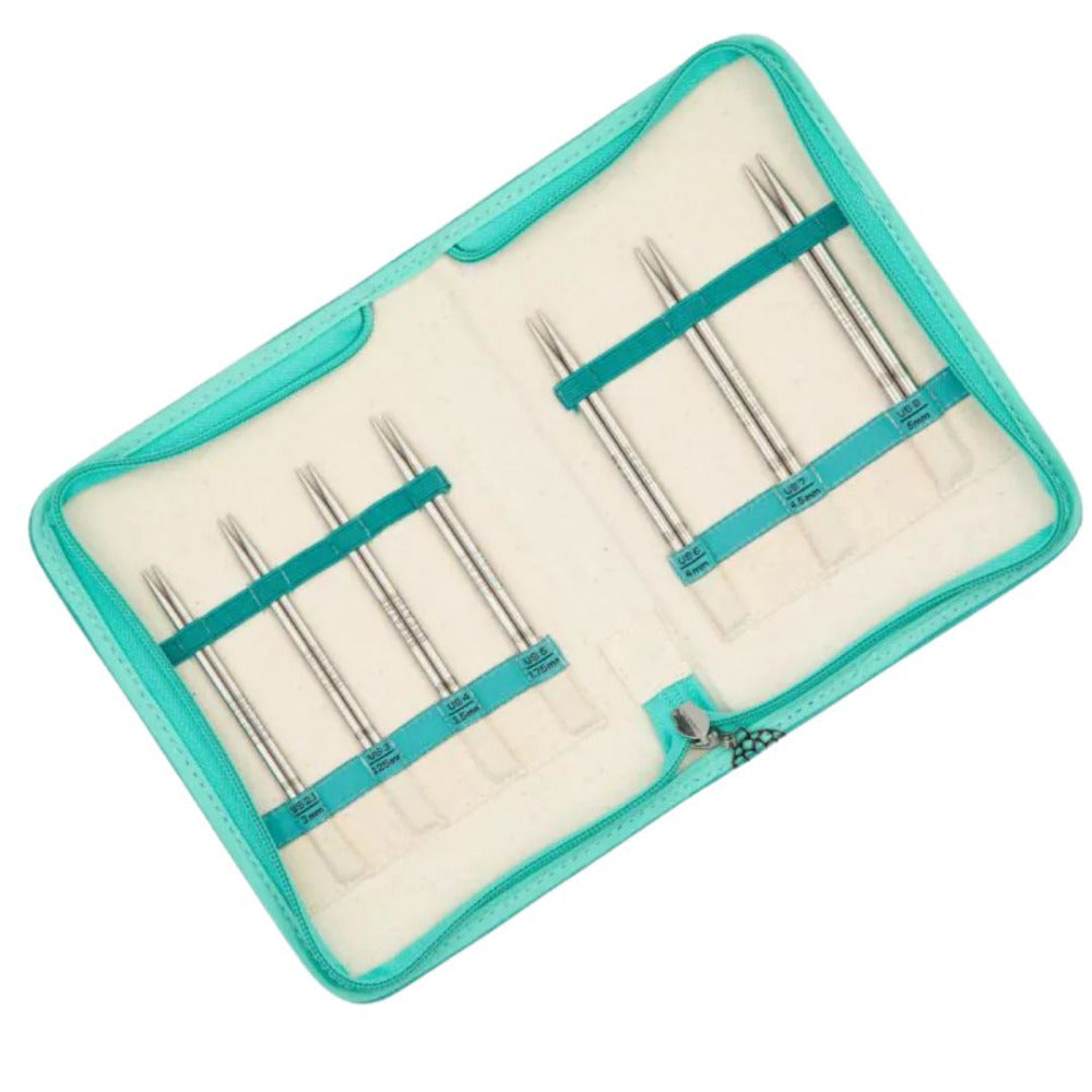 KnitPro The Mindful Collection "Hope" Set of 7 Interchangeable Circular Knitting Needles - 13cm, plus Accessories
