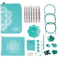 KnitPro The Mindful Collection "Hope" Set of 7 Interchangeable Circular Knitting Needles - 13cm, plus Accessories