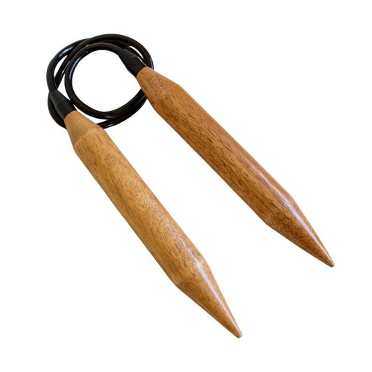 LYKKE 25mm/91.5cm (36 inch) Fixed Circular Mango Wood Knitting Needles