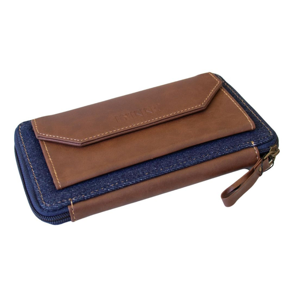 LYKKE Oxford Small Interchangeable Knitting Needle Case - Chocolate