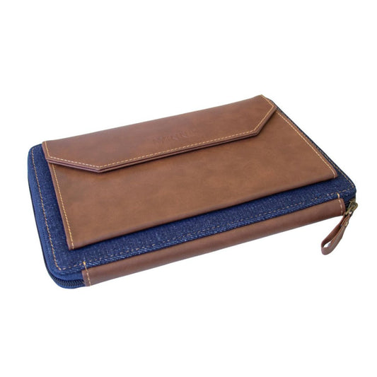 LYKKE Oxford Large Interchangeable Knitting Needle Case - Chocolate