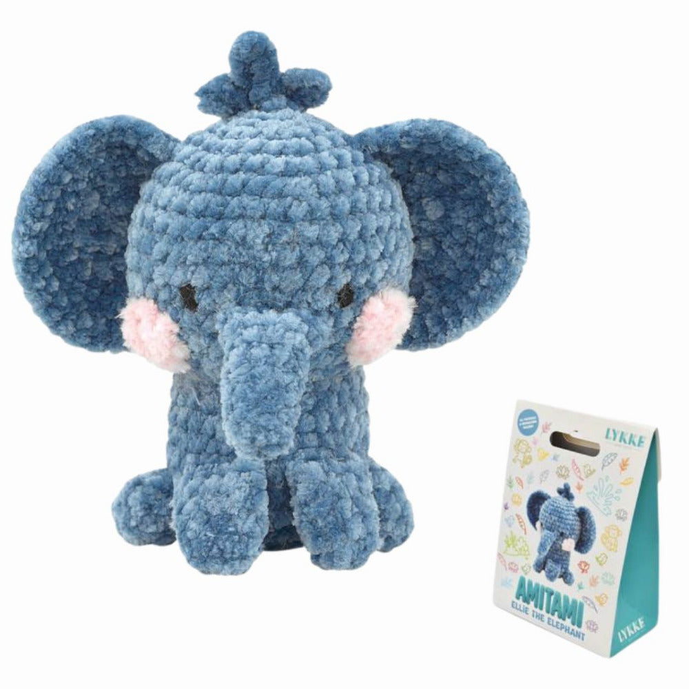 LYKKE Ellie the Elephant Amigurumi Crochet Kit