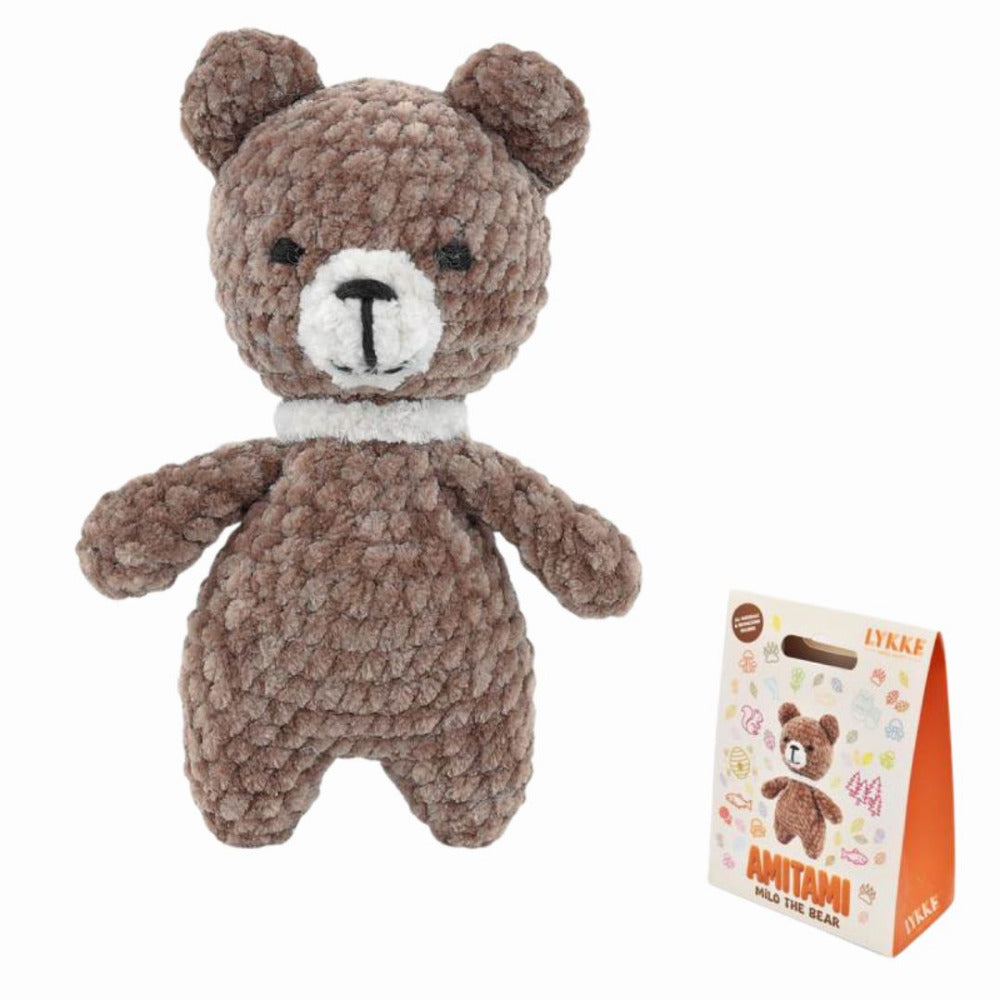 LYKKE Milo the Bear Amigurumi Crochet Kit