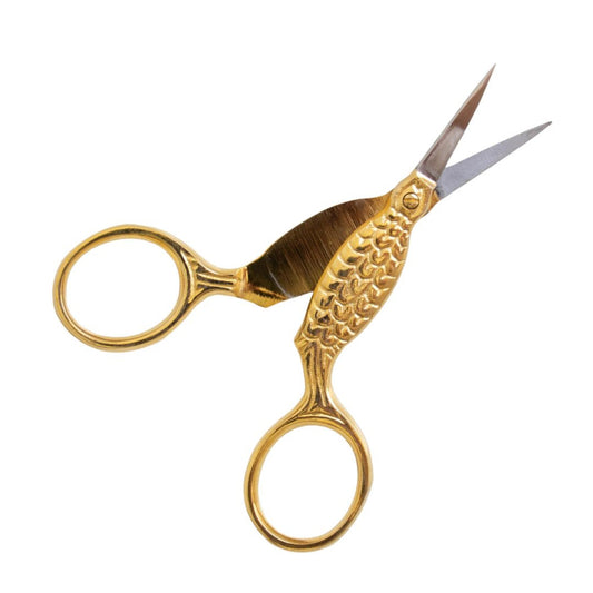 Lacis 3.5 Inch/8.9cm "Fish" Embroidery Scissors