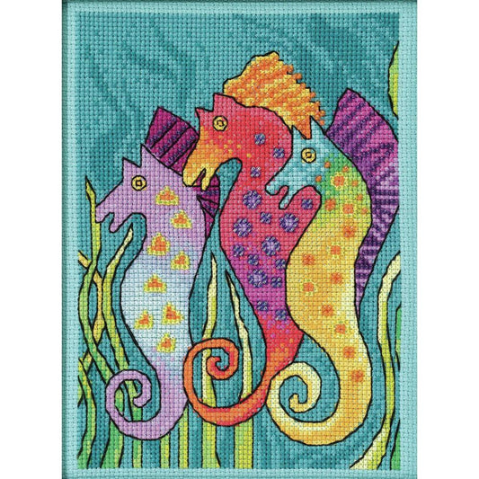 Mill Hill LB30-2114 Laurel Burch Seahorses Counted Cross Stitch Kit