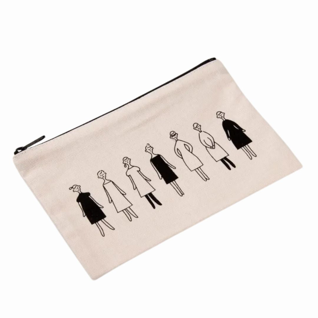 "100 Nee-San Ladies" Pre-Sewn Zippered Pouch