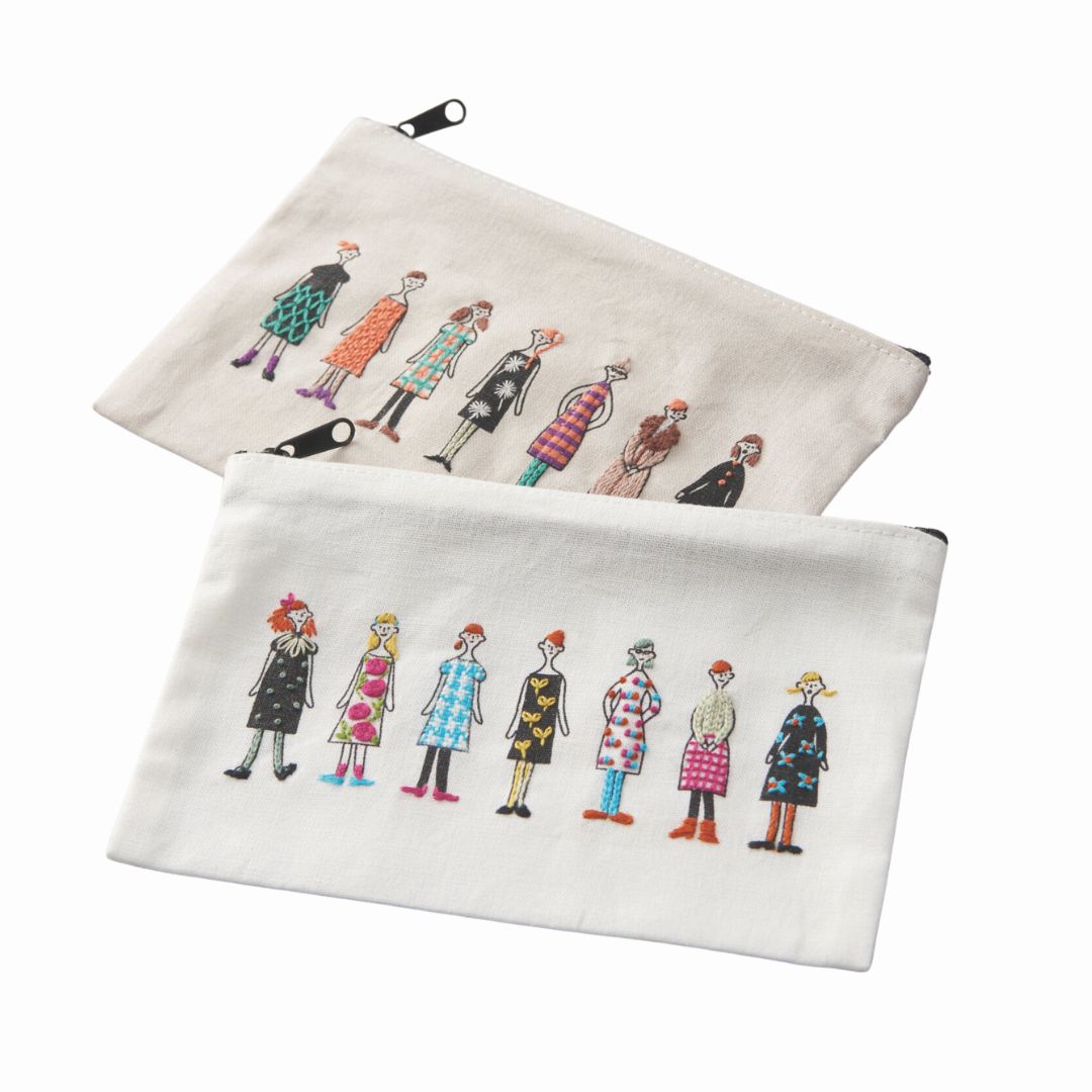 "100 Nee-San Ladies" Pre-Sewn Zippered Pouch
