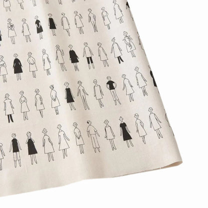 "100 Nee-San Ladies & Gents" Pre-Printed Fabric Panel 40cm x 52 cm