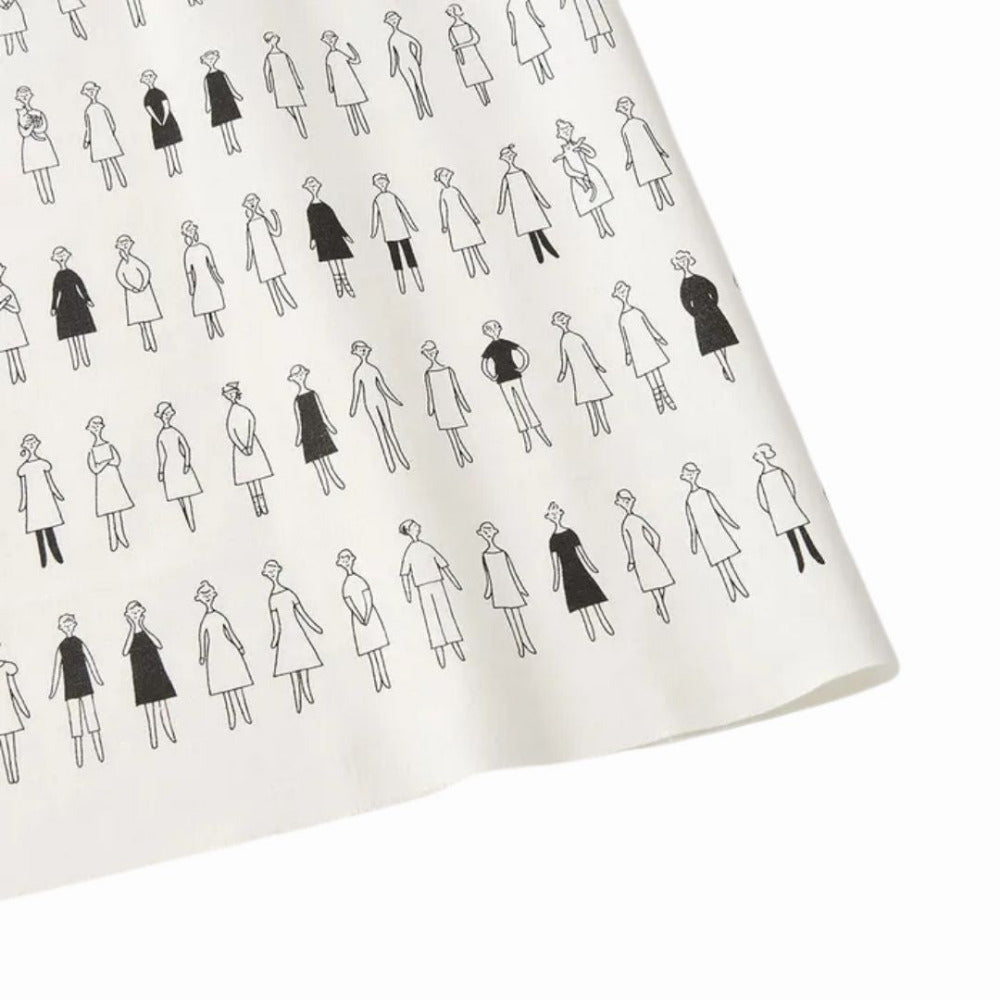 "100 Nee-San Ladies & Gents" Pre-Printed Fabric Panel 40cm x 52 cm
