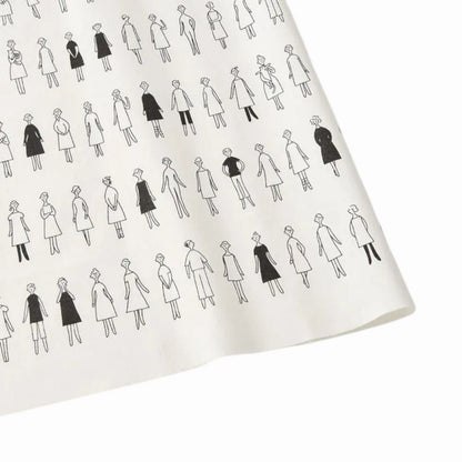 "100 Nee-San Ladies & Gents" Pre-Printed Fabric Panel 40cm x 52 cm