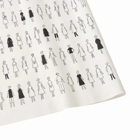 "100 Nee-San Ladies & Gents" Pre-Printed Fabric Panel 40cm x 52 cm