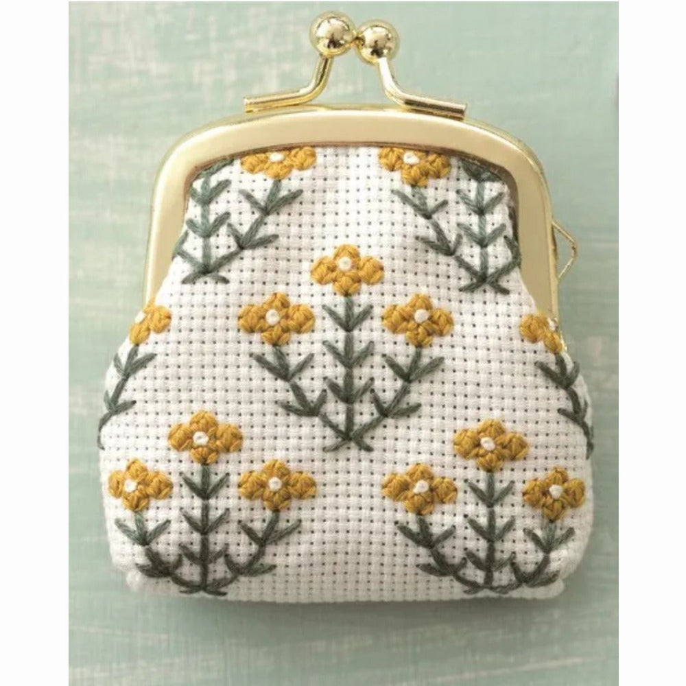 Cosmo Embroidered Coin Purse Kit Buttercup