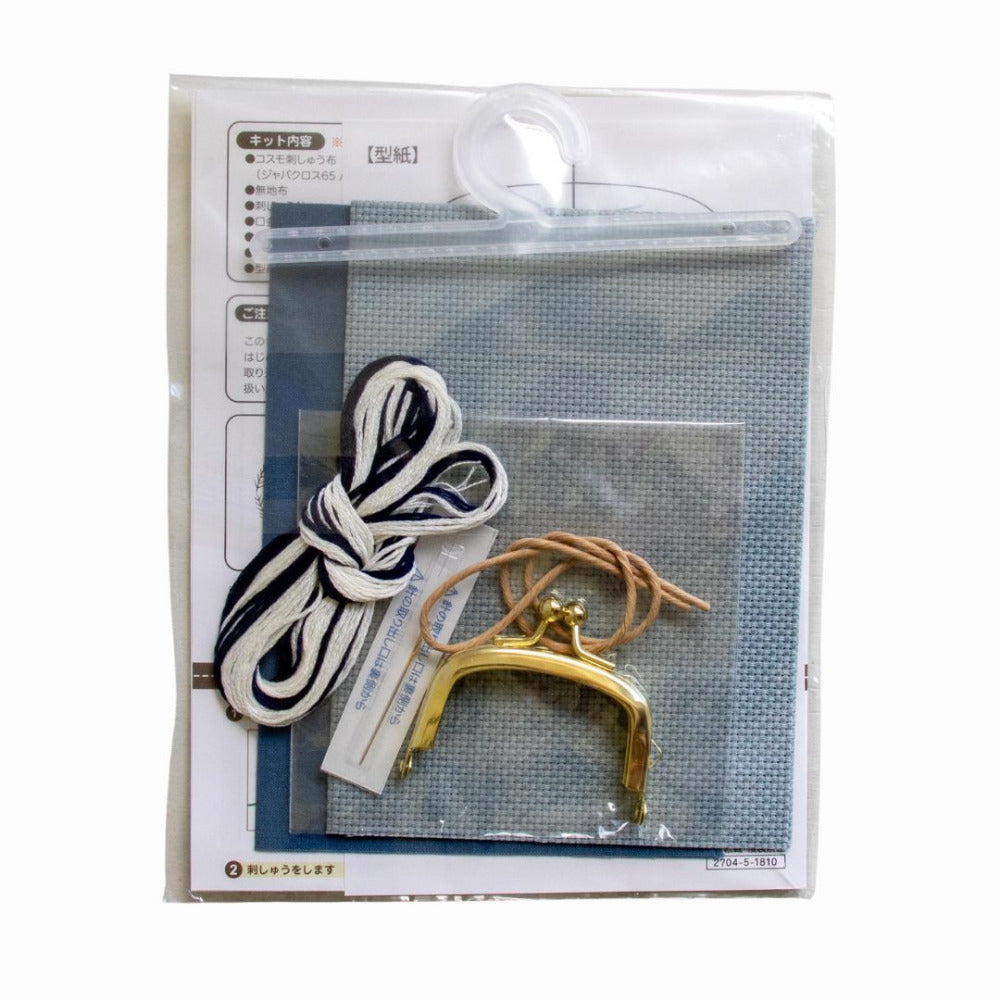 Cosmo Embroidered Coin Purse Kit Mayflower contents