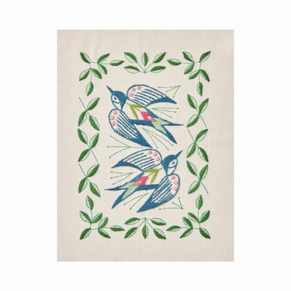 Cosmo "Swallow Garden" Embroidery Kit by Alice Makabe