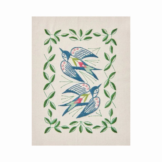 Cosmo "Swallow Garden" Embroidery Kit by Alice Makabe