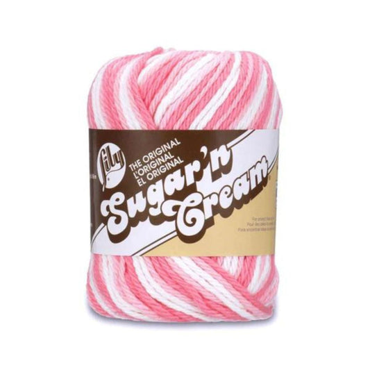 Lily Sugar 'n Cream 10 Ply Strawberry Cream Ombre