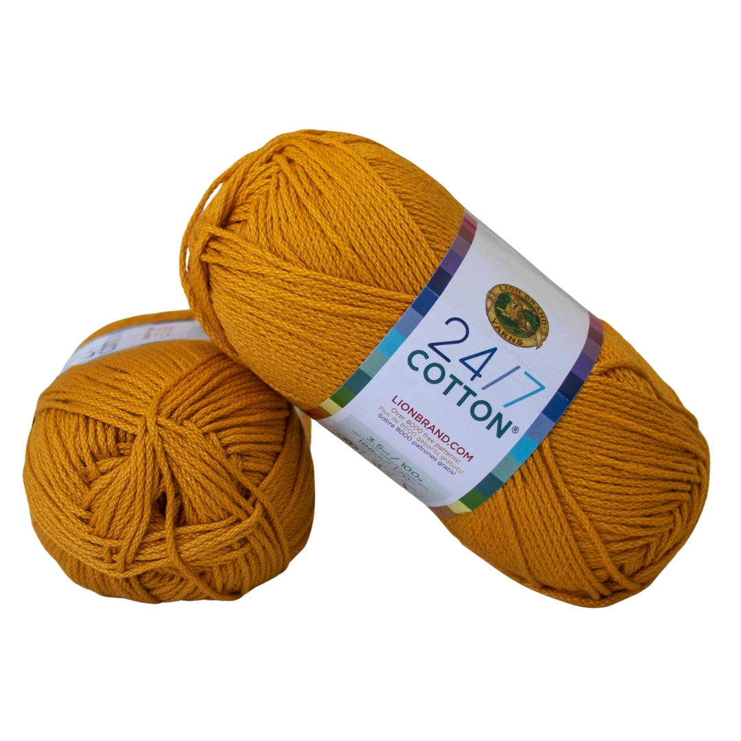 Lion Brand 24/7 Cotton 761-158 Goldenrod