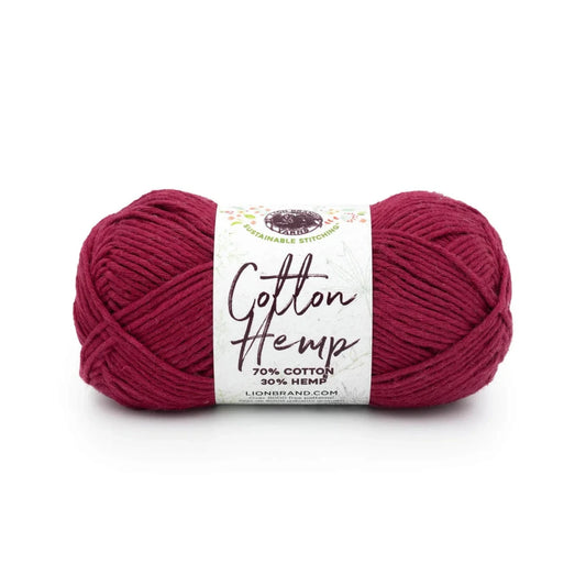 Lion Brand Cotton Hemp 112 Raspberry
