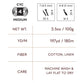 Lion Brand Touch of Linen 168 Cove specifications