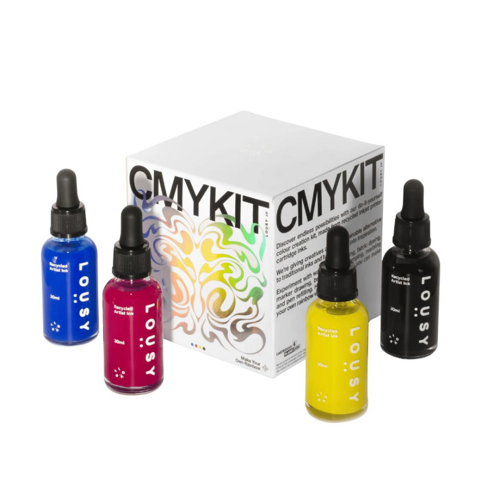 Lousy Ink CMYKIT - DIY Colour Mixing Ink Kit