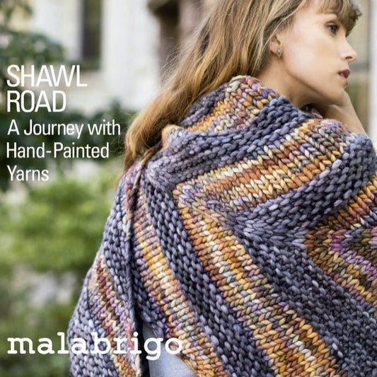 Malabrigo Book 13 "Shawl Road", containing 15 knitted shawl patterns