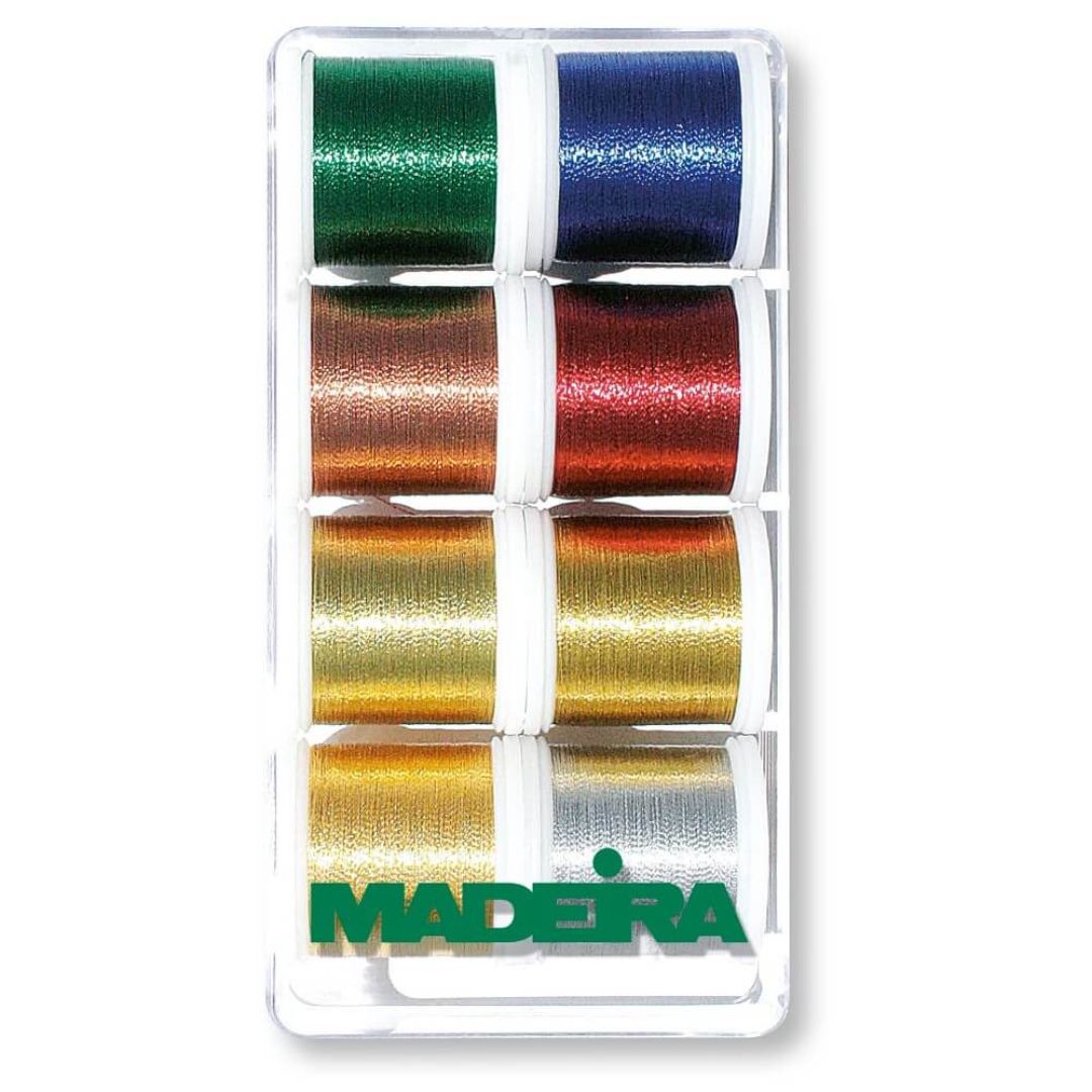 Madeira Metallic Embroidery Thread Eight Spool Set Classic