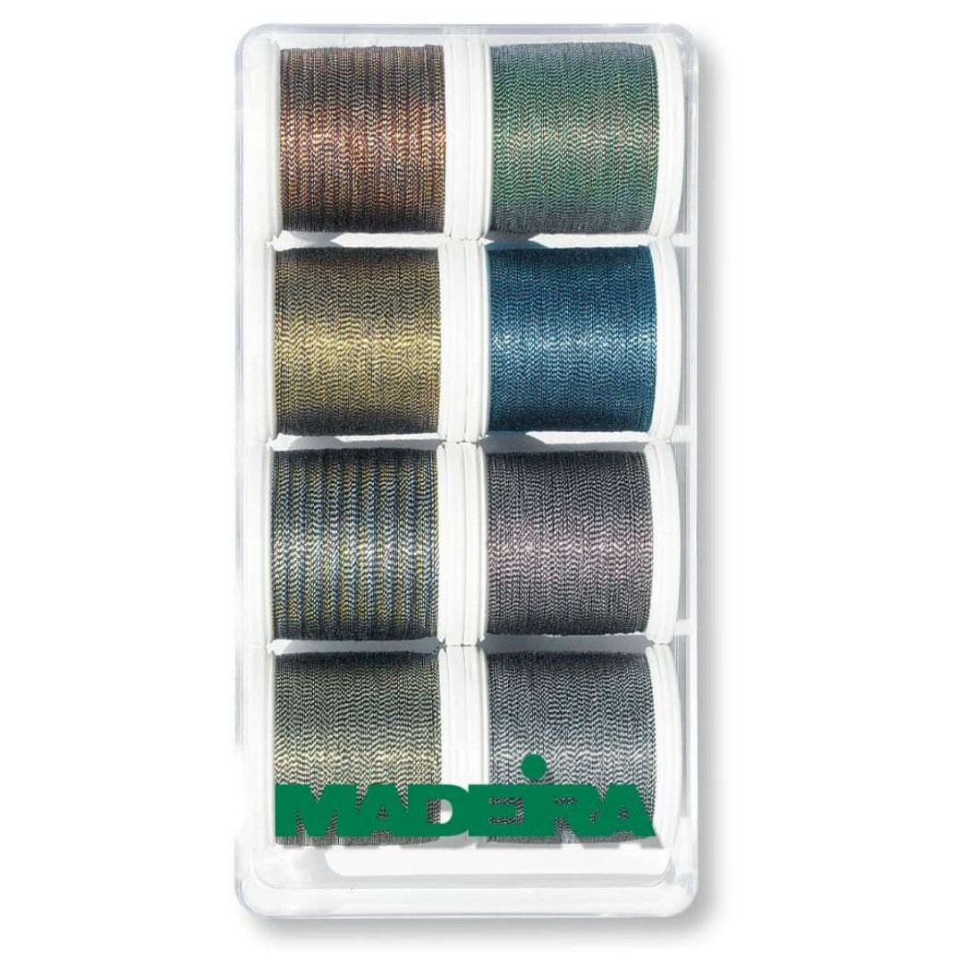 Madeira Metallic Embroidery Thread Eight Spool Set Soft