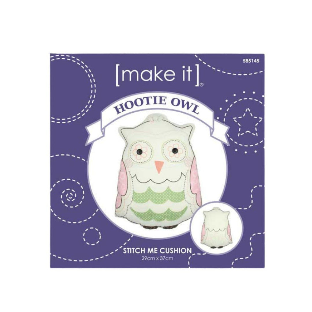 Make It Hootie Owl Stitch Me Embroidery Cushion Kit