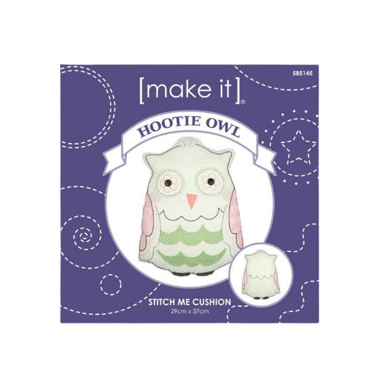 Make It Hootie Owl Stitch Me Embroidery Cushion Kit