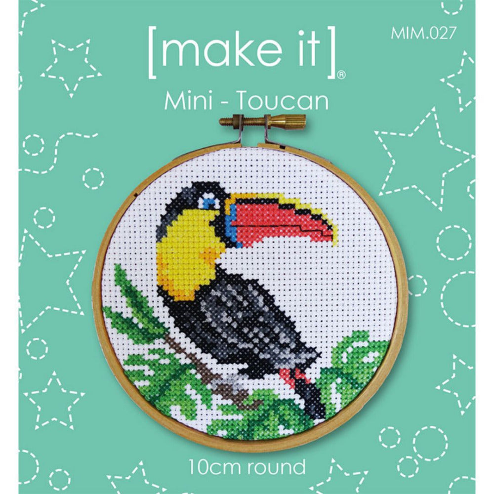 Make It Mini Toucan Counted Cross Stitch Kit