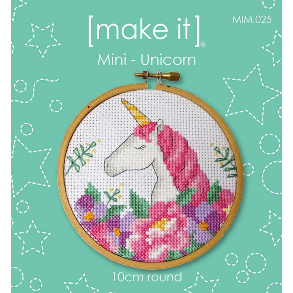 Make It Mini Unicorn Counted Cross Stitch Kit