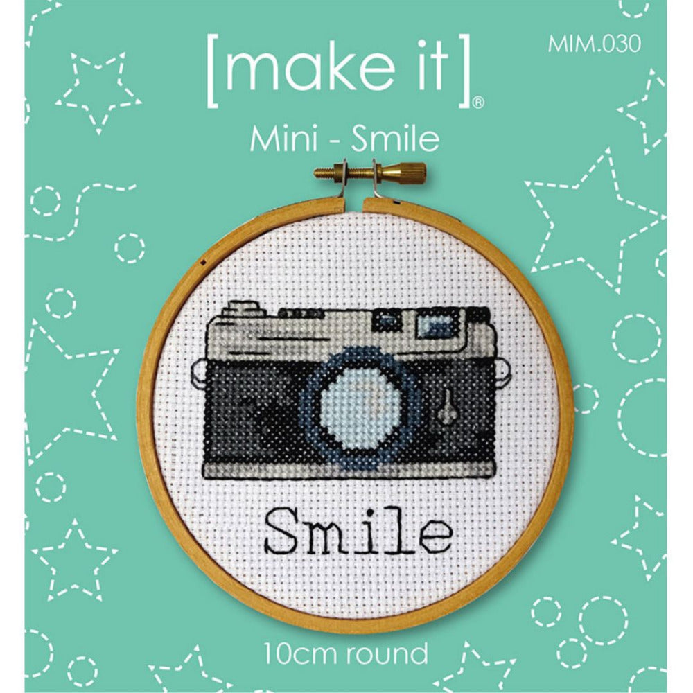 Make It Mini Smile/Camera Counted Cross Stitch Kit