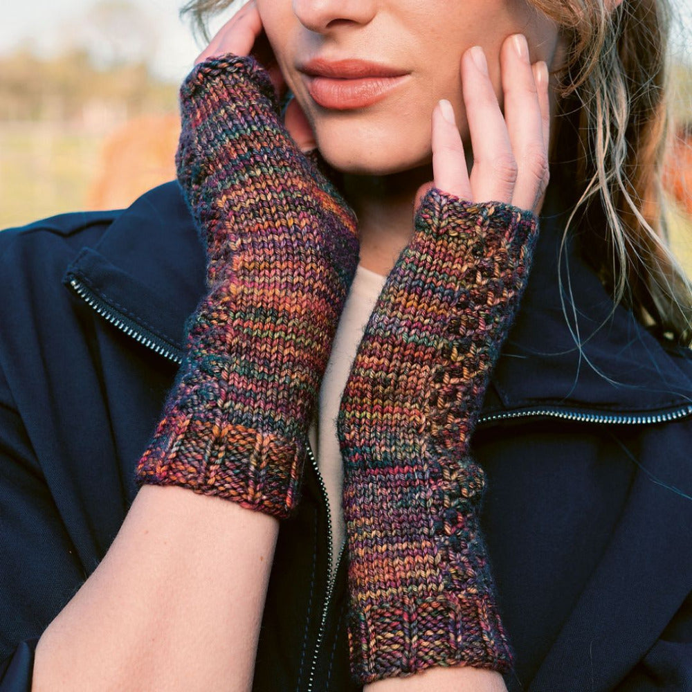 Chelsea Market Wrist-warmers in Malabrigo Rios