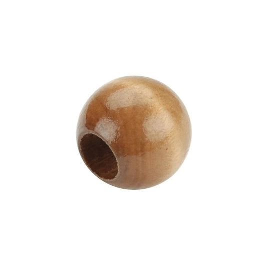 Round Wooden Macrame Beads 20mm Maple