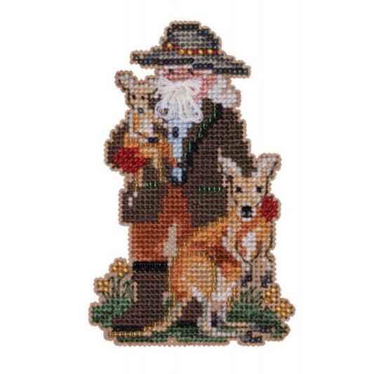 Mill Hill MH20-2333 Kangaroo Santa Counted Cross Stitch Kit