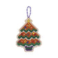 Mill Hill MH21-2115 Gingerbread Tree Counted Cross Stitch Kit