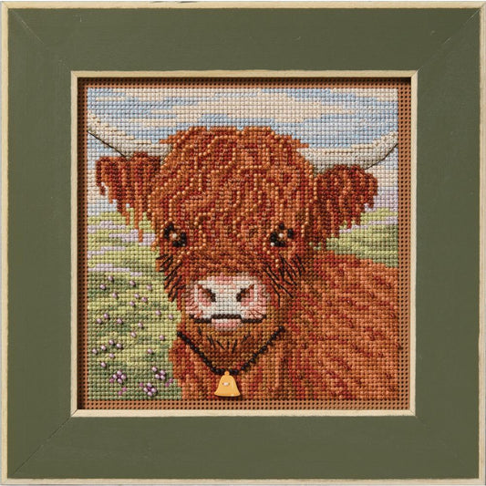 Mill Hill MH14-2512 Highland Cow Counted Cross Stitch Kit