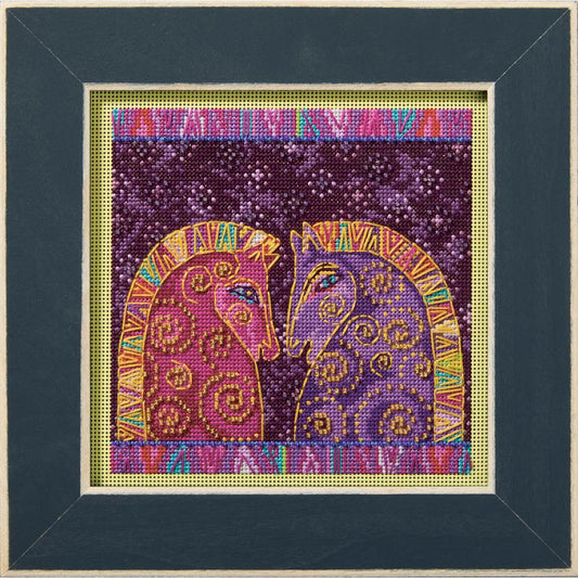 Mill Hill LB14-2513 Laurel Burch Fuchsia Mares Counted Cross Stitch Kit