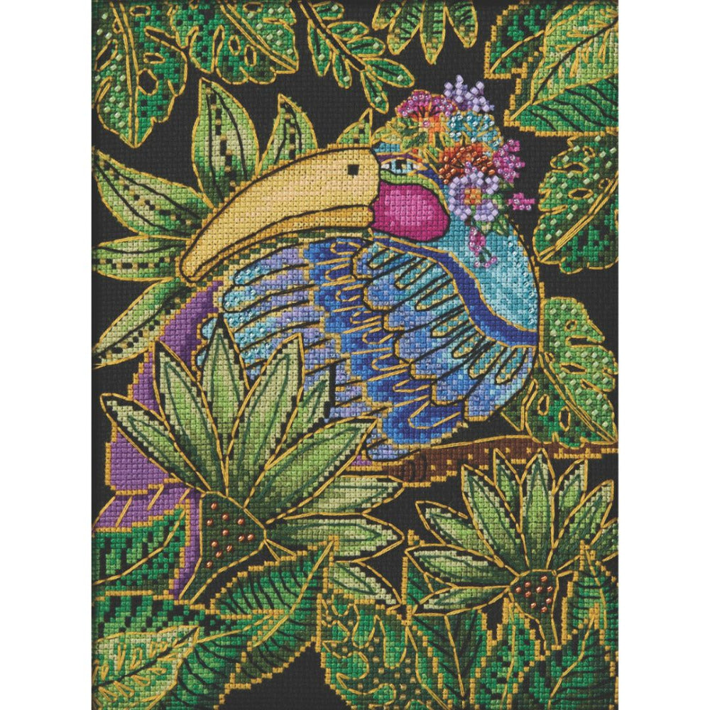 Mill Hill LB30-2612 Toucan Counted Cross Stitch and Beaded Kit