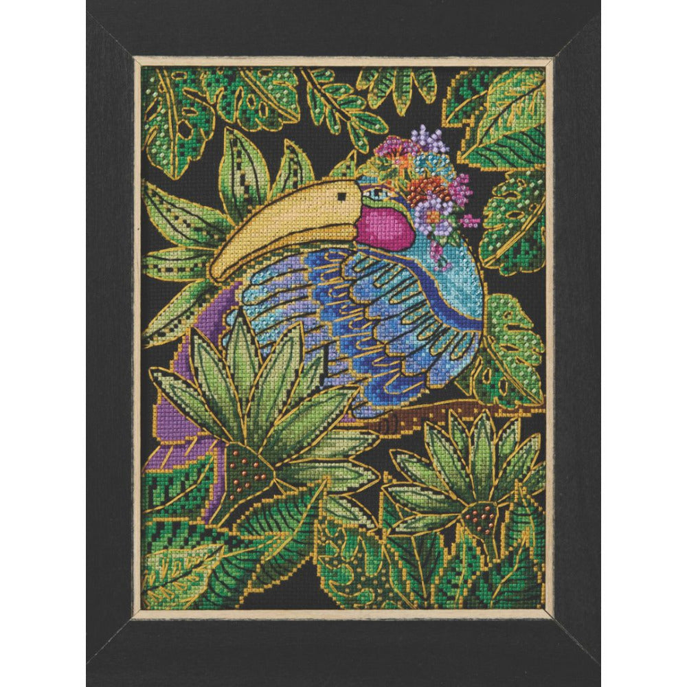 Mill Hill LB30-2612 Toucan Counted Cross Stitch and Beaded Kit