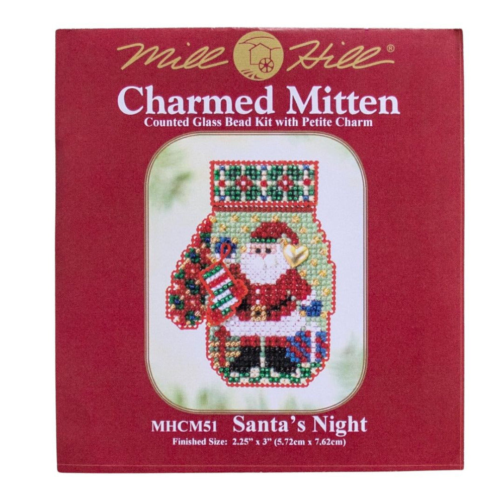 Mill Hill MHCM51 Santa's Night Charmed Mitten Cross Stitch Kit