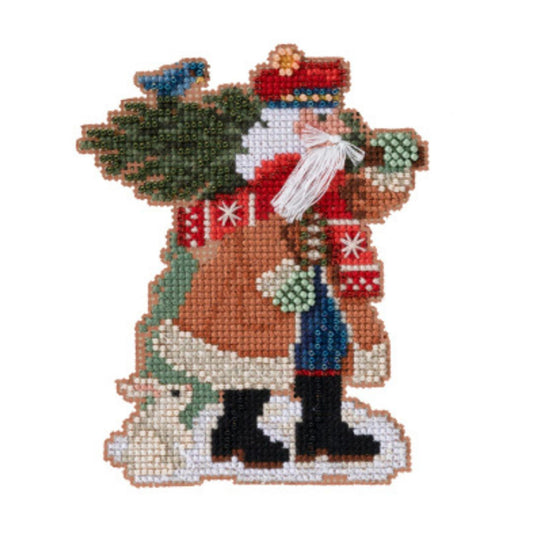 Mill Hill MH20-2232 Douglas Fir Santa Counted Cross Stitch Kit