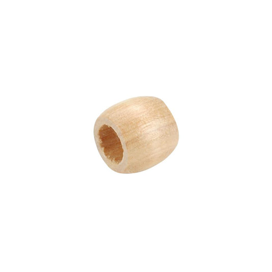 Barrel Wood Beads - Natural 13mm x 11mm