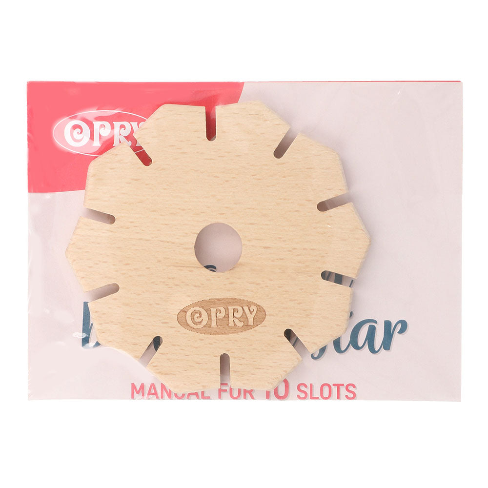 Opry Wooden Braiding Star - 10 slits