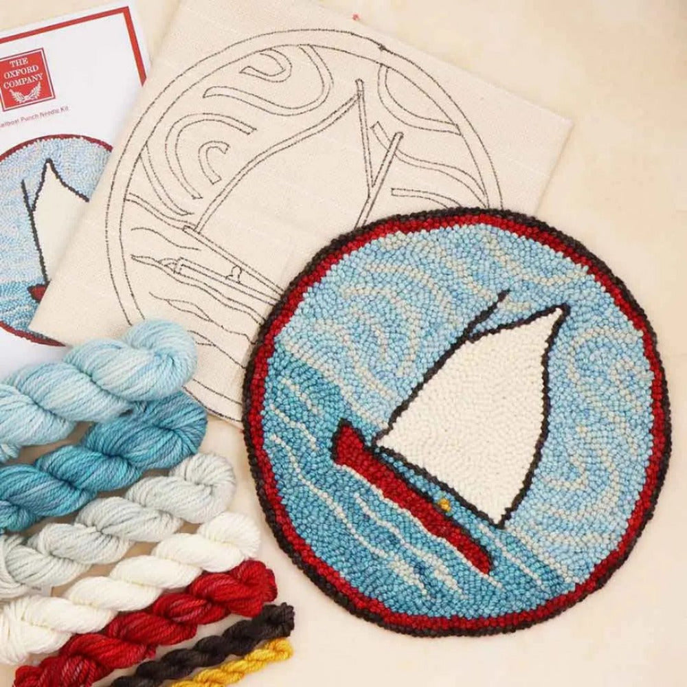 Oxford Punch Needle Kit Sailboat