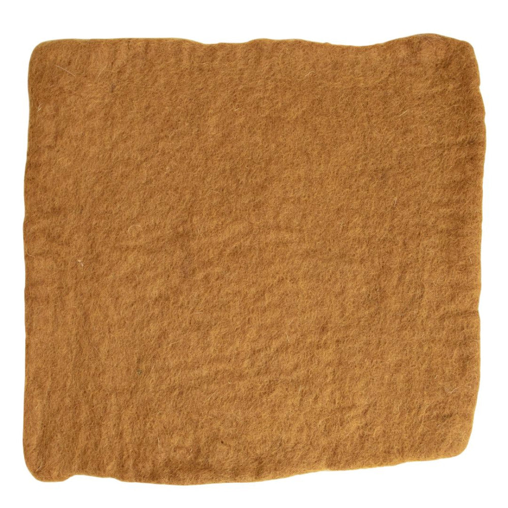 Nepalese Handmade Felt 42 Ochre