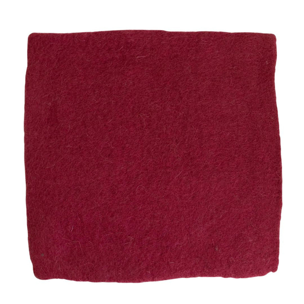 Nepalese Handmade Felt 78 Red